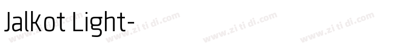 Jalkot Light字体转换 Jalkot Light字体转换